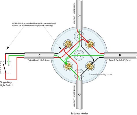 2 way lighting circuit with junction box|electrical junction box wiring diagram.